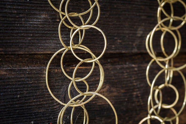 bohochic 3 laps handmade product unique piece handmade Bossanova brass necklace