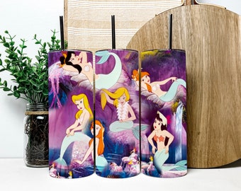 Mermaid lagoon cup/mermaid lagoon tumbler/mermaid lagoon art/peterpan 20oz tumbler/personalized coffee cup/custom tumbler/sublimation cup