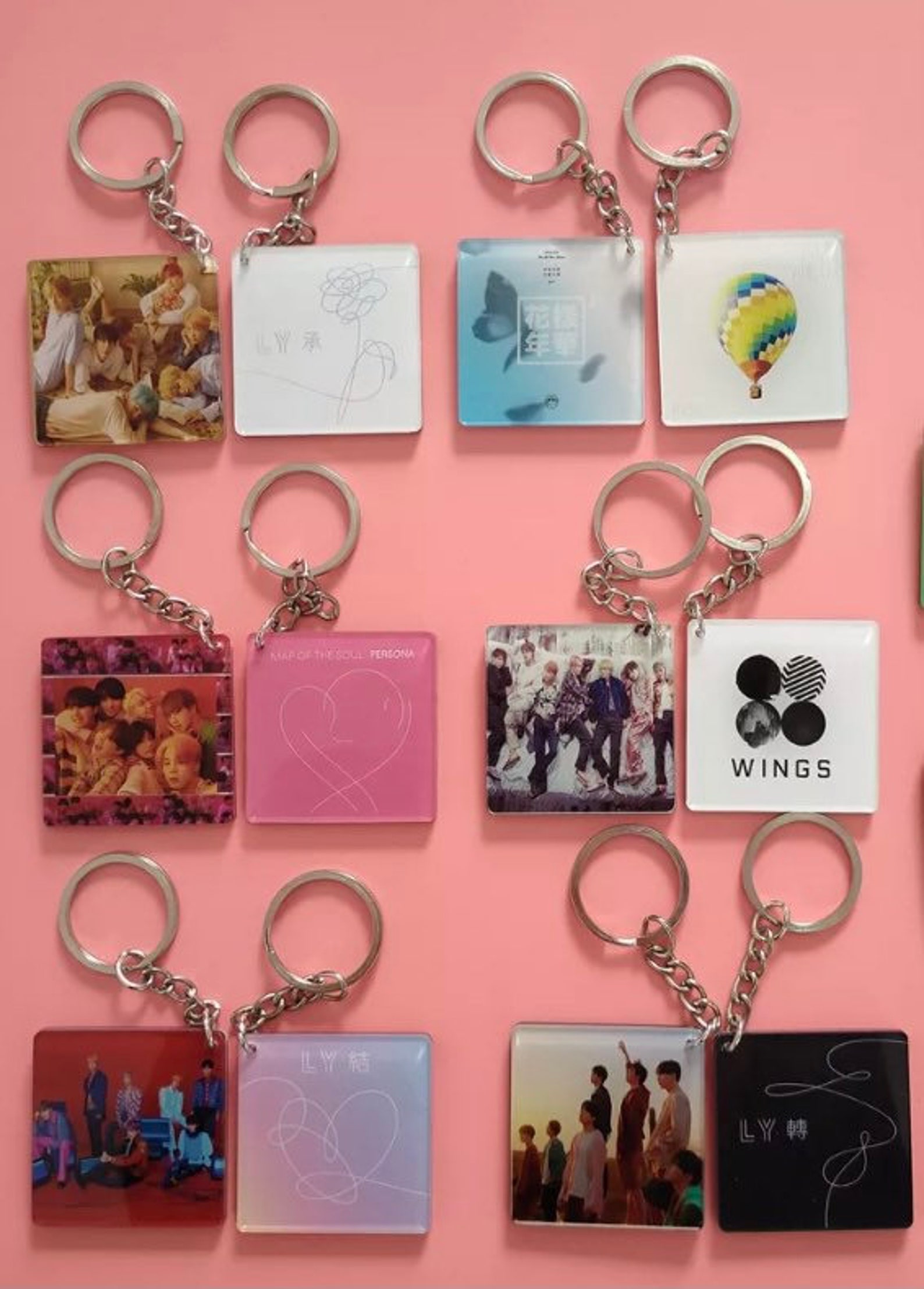 BTS Album Keychain Wings Keychain Love Yourself Keychain Etsy