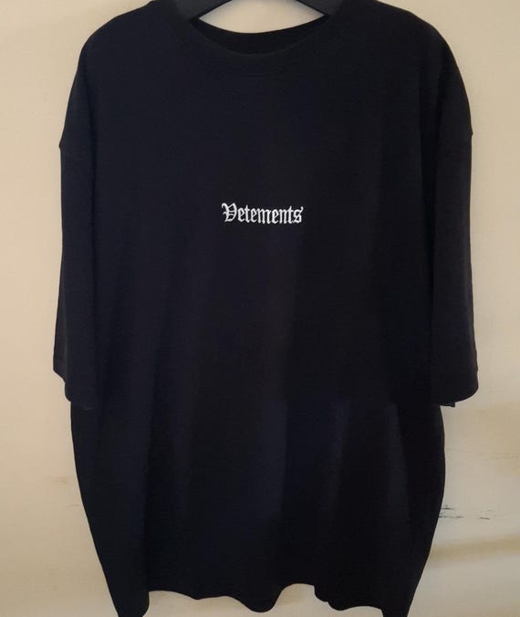 VETEMENTS Rammstein Germany Embroidered T-shirt, XL - Etsy