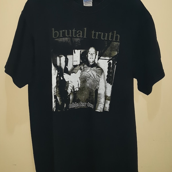 Brutal Truth Vintage Rare Shirt Carcass Obituary Slayer Sepultura Bolt Thrower Entombed Morbid Angel Cradle Of Filth Deicide Napalm Death