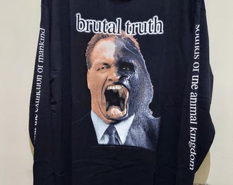 90s Vintage Brutal Truth T-shirt : Grindcore - Etsy