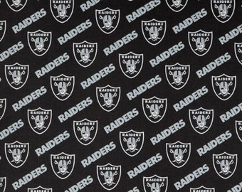 NFL Las vegas Raiders Football cotton print fabric