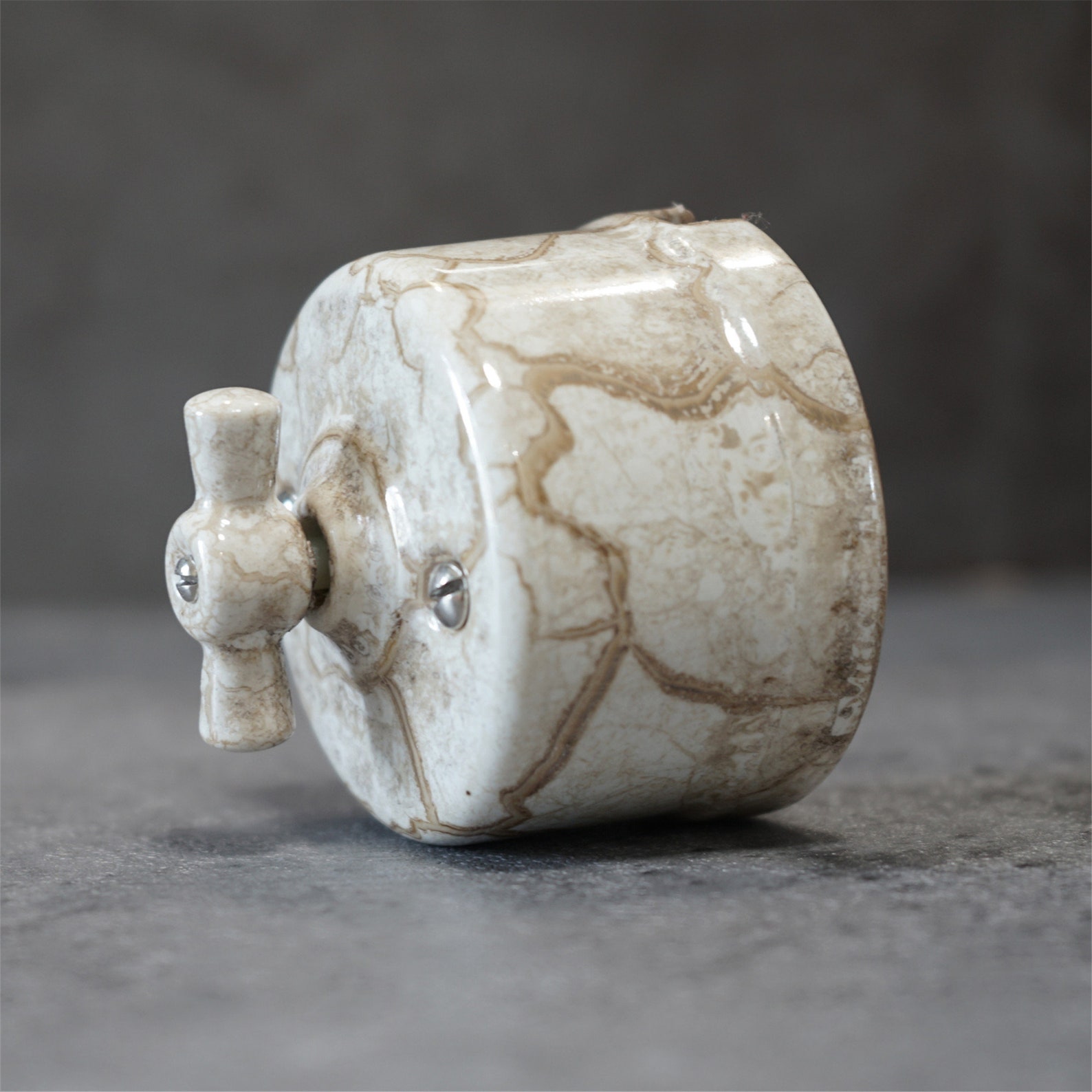 Rotary Vintage Porcelain Light Switch With Commutator Function - Etsy