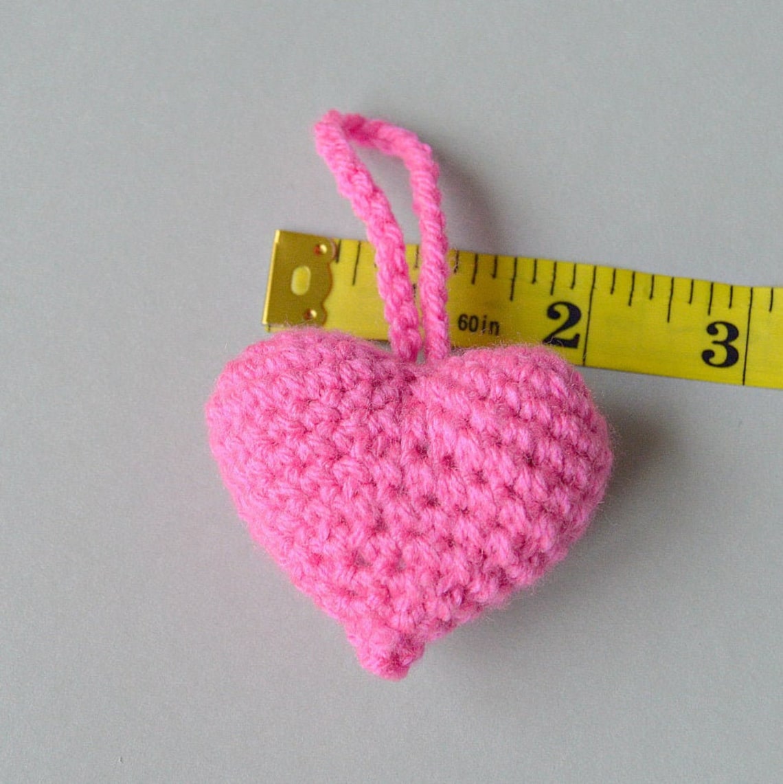 Crochet keychain pattern. Crochet Heart PATTERN. Valentine Etsy