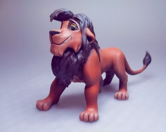 Kovu Lion King Vitani Furry Kiara Animal Figures 3D Printed Custom Painted 2 Animal Art Miniature Disney Simba handmade Scar wild
