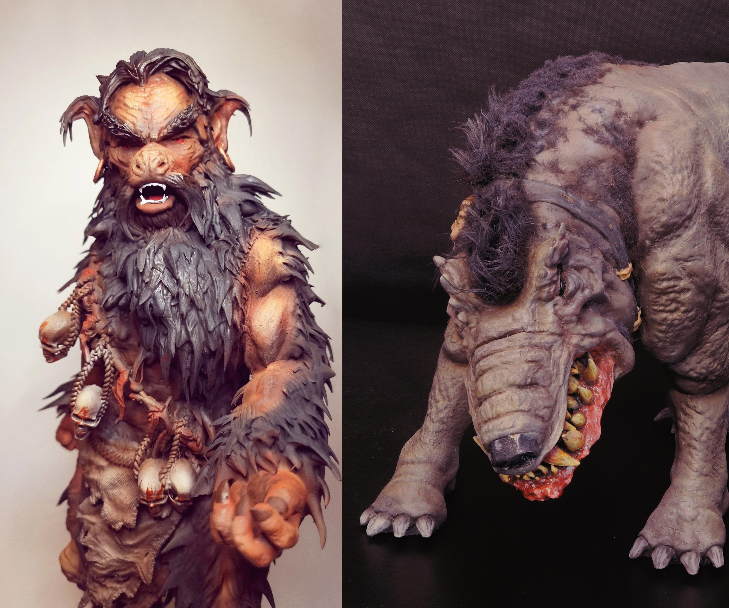 Gorax and Turok the Beast Bundle Teek Ewok Figure Animal the