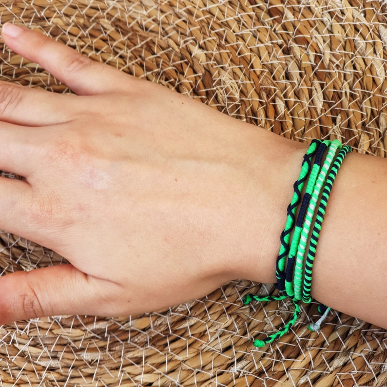 Special Gift Idea Unisex Adjustable Bracelets Multicolored Handcrafted Bracelets