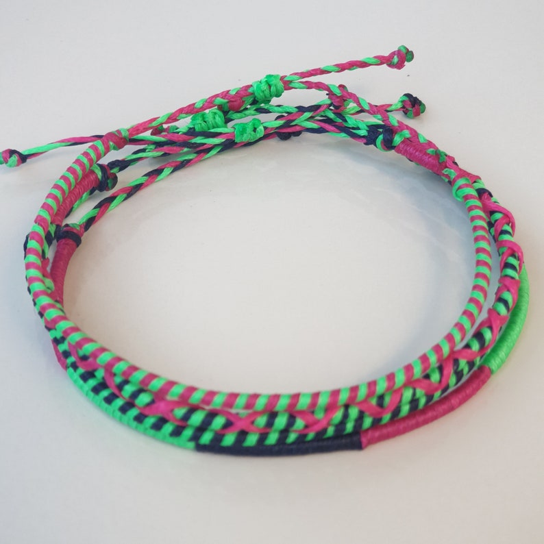 Special Gift Idea Unisex Adjustable Bracelets Multicolored Handcrafted Bracelets