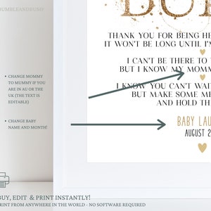Editable Message From the Bump Greenery Baby Shower Sign - Etsy