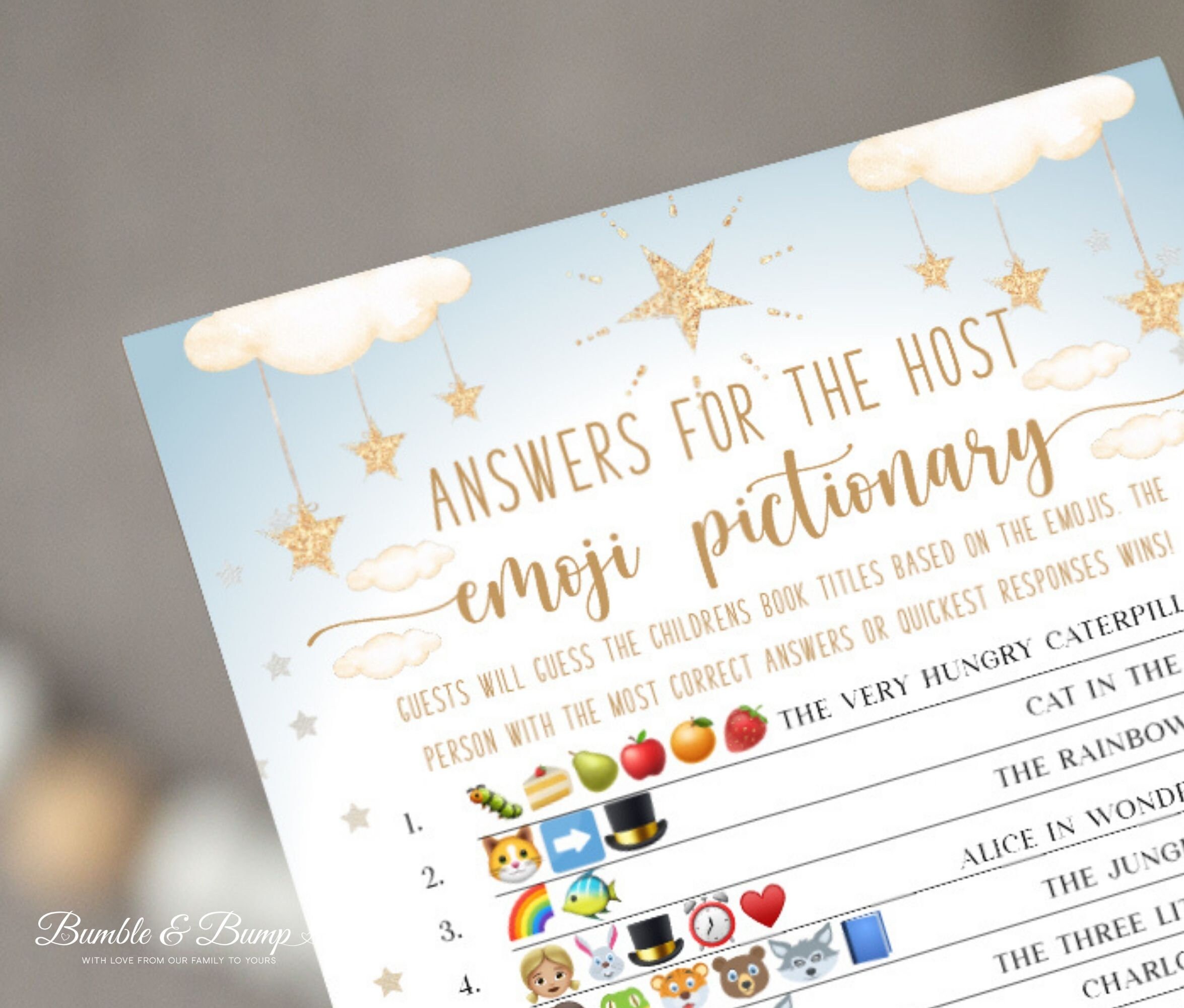 Emoji Baby Shower Game Printable Baby Shower Emoji Pictionary - Etsy ...