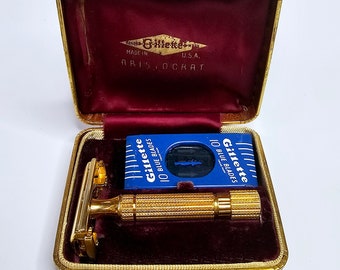 1948-50 Gold Plated Gillette Aristocrat Set