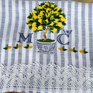 Custom order tea towel.