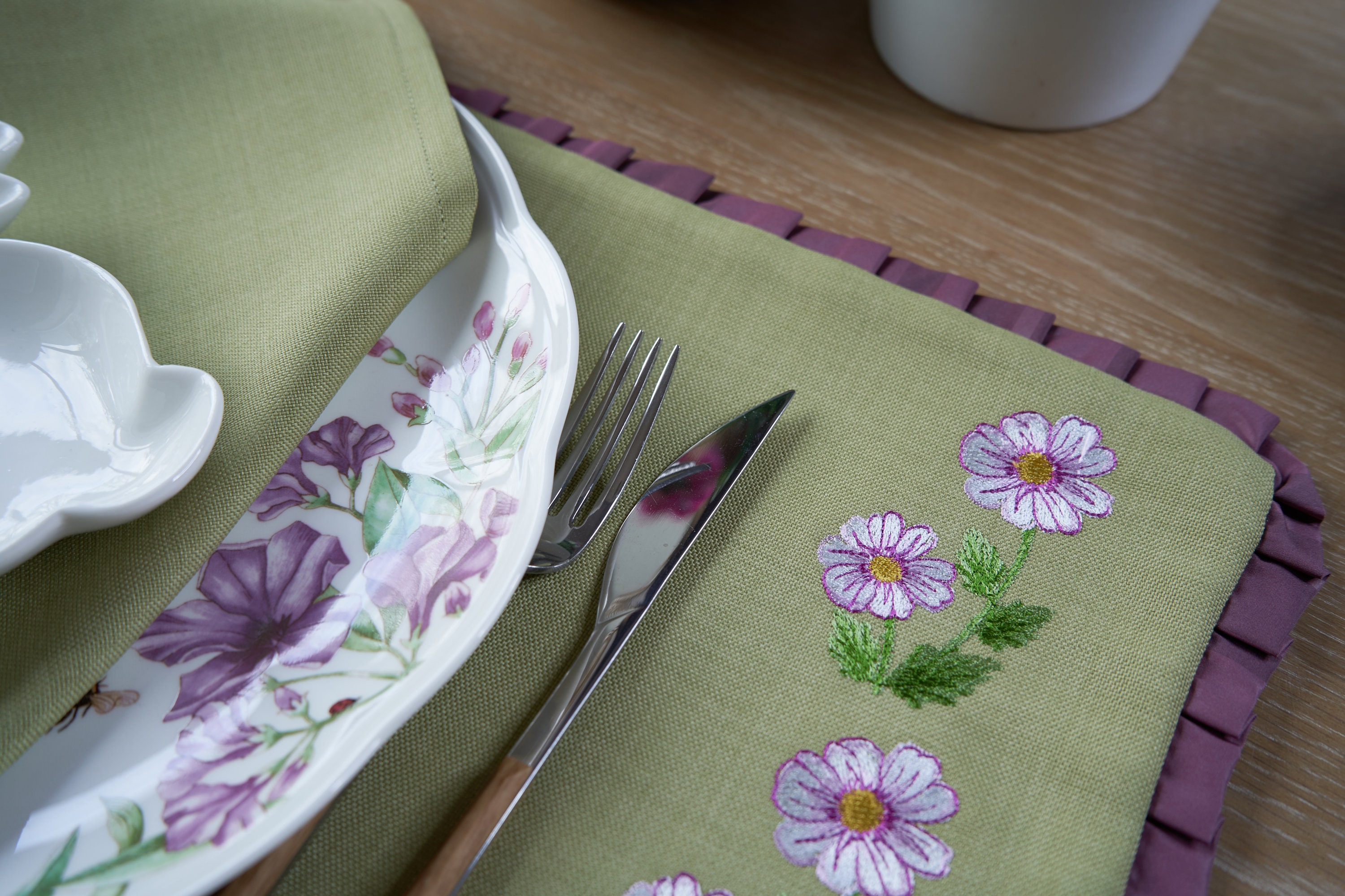 Set of 6 Summer placemats Embroidered placemats Fabric Etsy