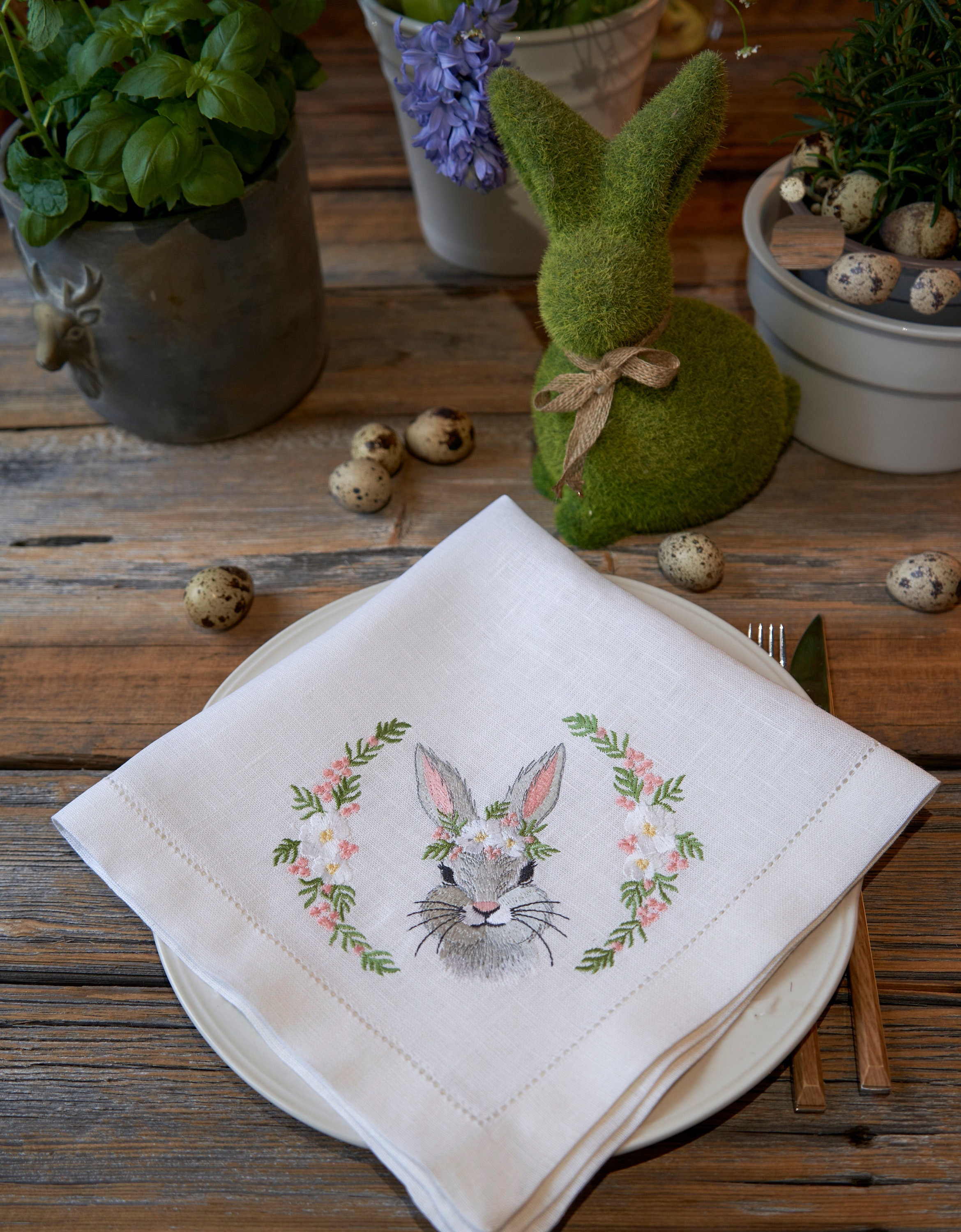 Servietten Mit Häschen-Motiv | 20 Stück | 33x33 Cm | Einseitig Bedruckt Für Serviettentechnik & Basteln