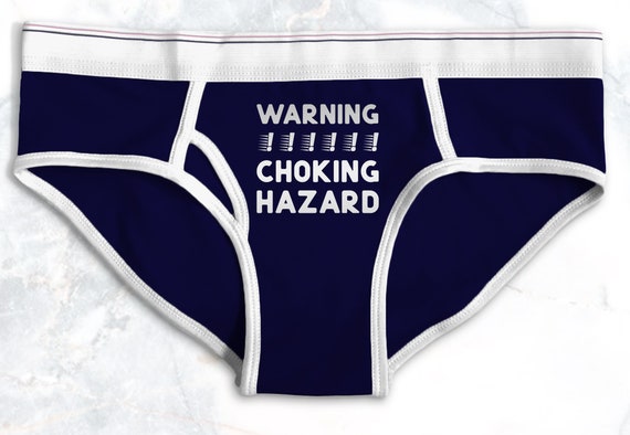 Warning Choking Hazard Funny Underwear SVG -  Canada