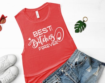 Best Friend SVG | Bitch TShirt SVG for Cricut & Silhouette