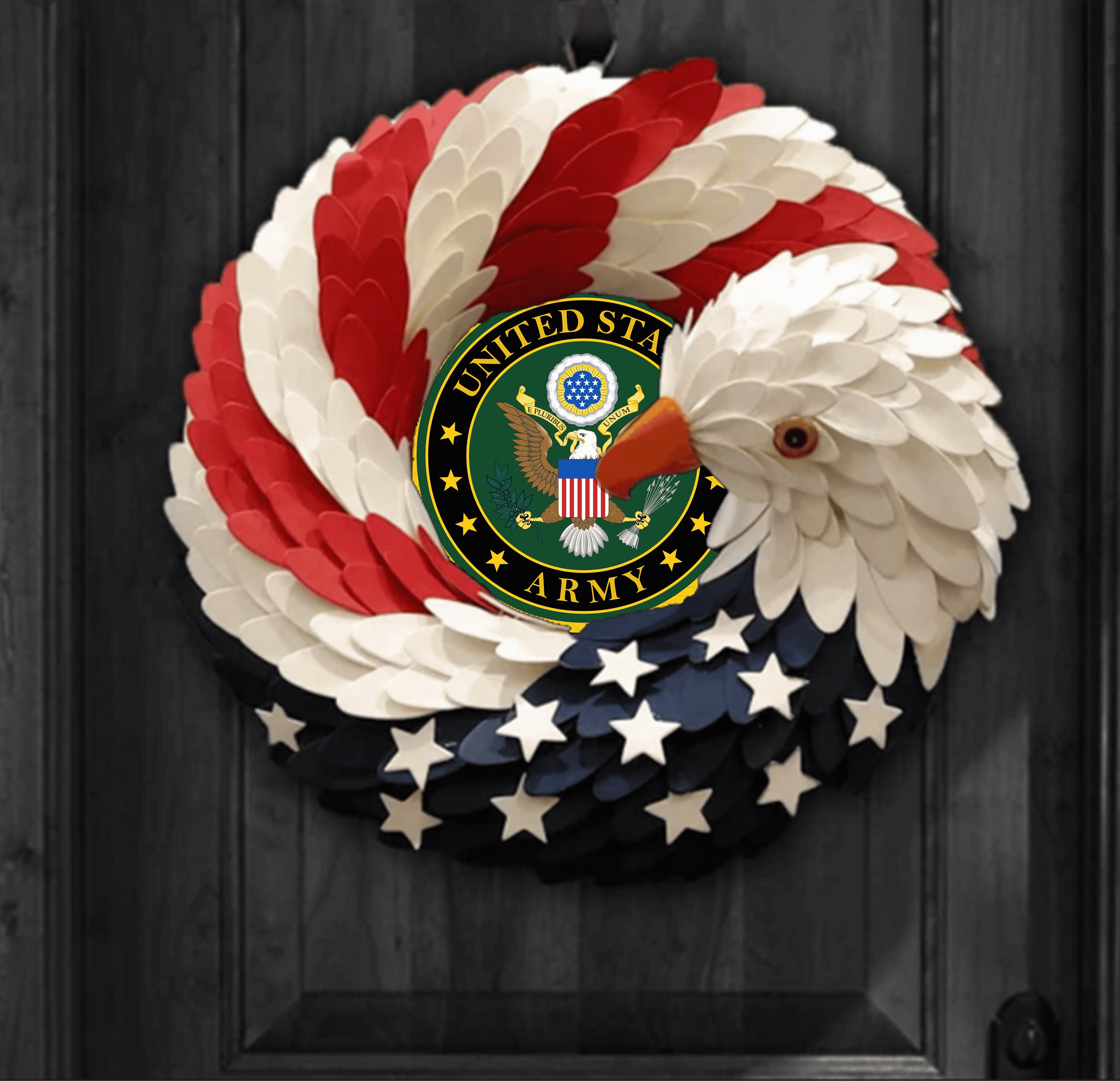 American Eagle Wreath Veteran Wreath Logo Custom Logo Etsy