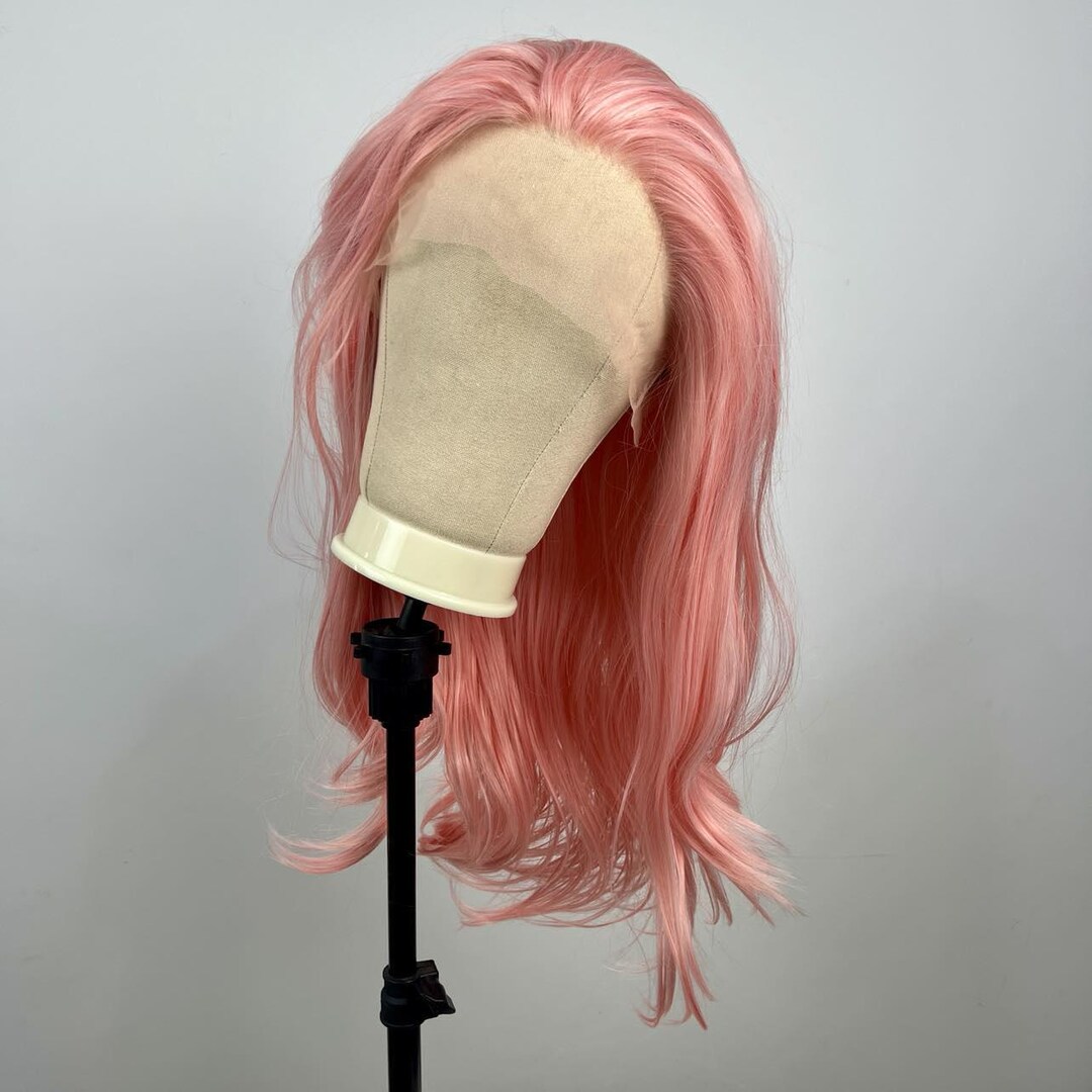 Bubble Gum Pink Lace Front Wig | Synthetic Wigs | Cosplay  display picture 3