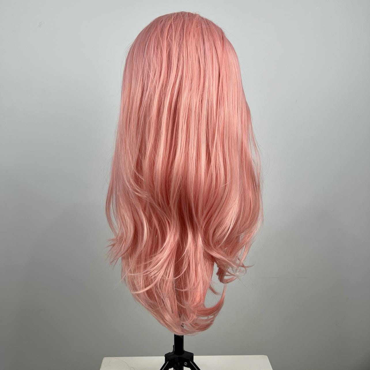 Bubble gum pink lace from wig Amazon.com : Msviki Bubblegum Pink Bob Wig Human Hair Pre  main image 3