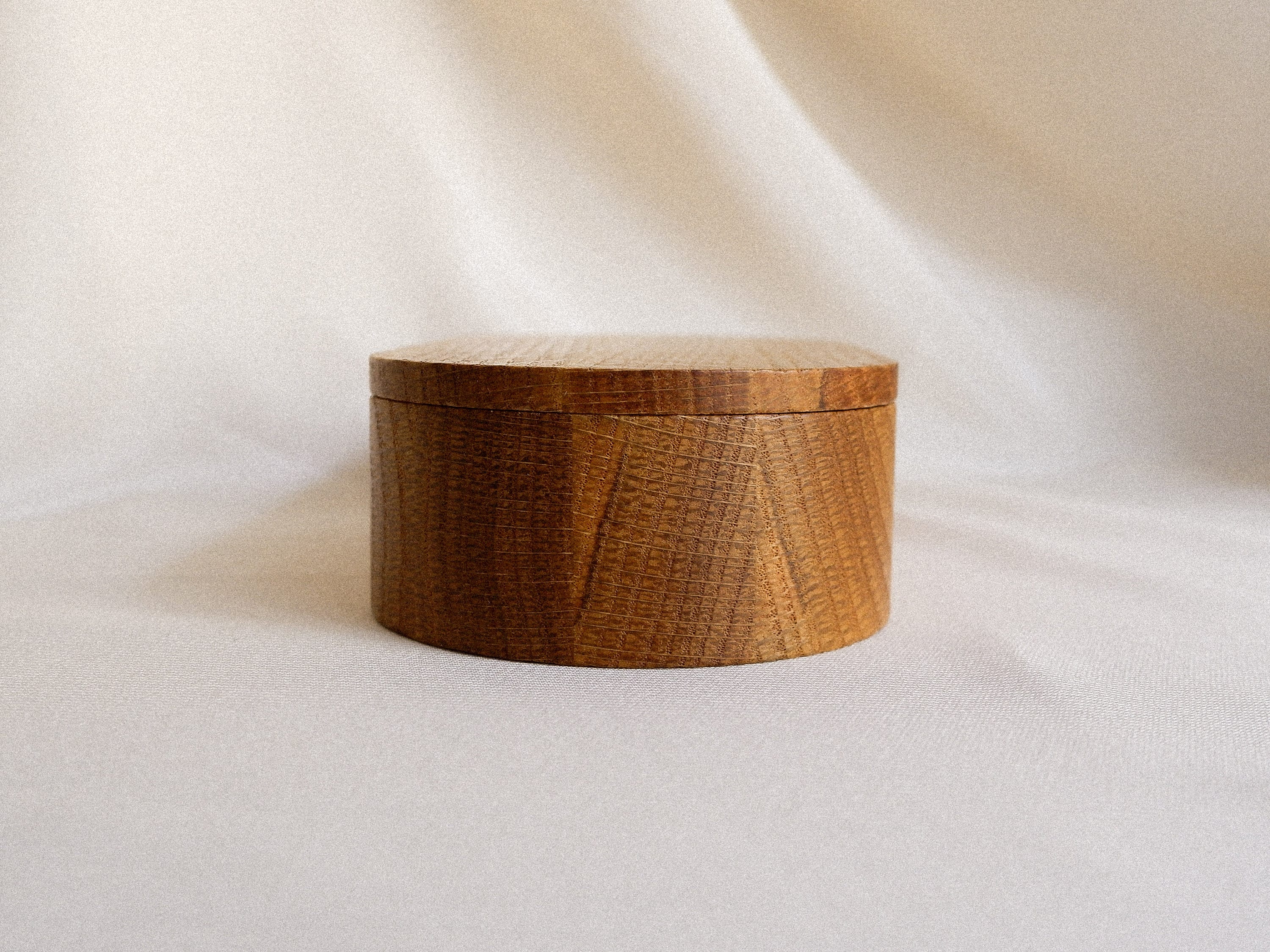 Oak jewelry box/ Oval jewelry case/ Trinket box/ Wooden Etsy