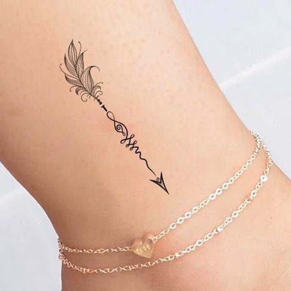 Mini Tatouage Temporaire / Flèche / Superbe Tatouage