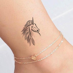 Mini temporary Tattoo / Unicorn Tattoo  / Beautiful Tattoo