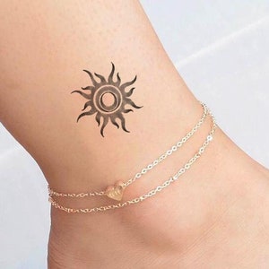Mini temporary Tattoo / Sun Tattoo / Beautiful Tattoo