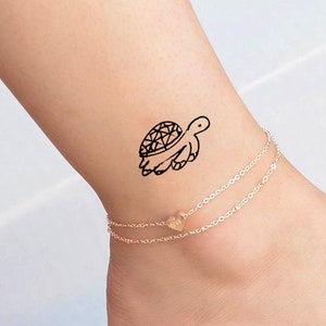 Mini temporary Tattoo / Turtle  / Beautiful Tattoo