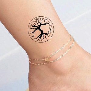 Mini temporäres Tattoo / Baum des Lebens Tattoo / Wunderschönes Tattoo