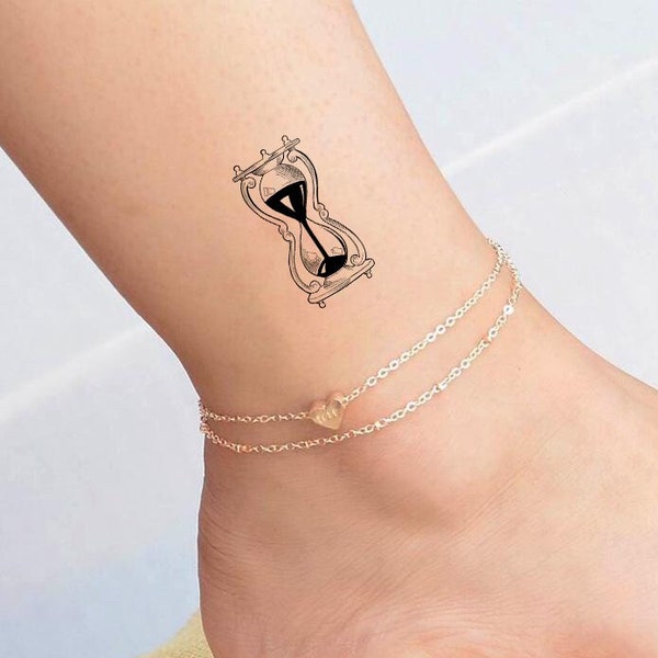 Mini temporary Tattoo / Hourglass Tattoo / Beautiful Tattoo
