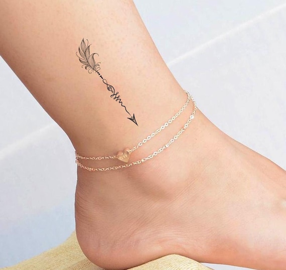 Waterproof Temporary Tattoo Stickers Small Flowers Bow and Arrow Girls  Tatoo Water Transfer Fake Flash Tatto Man Woman - AliExpress