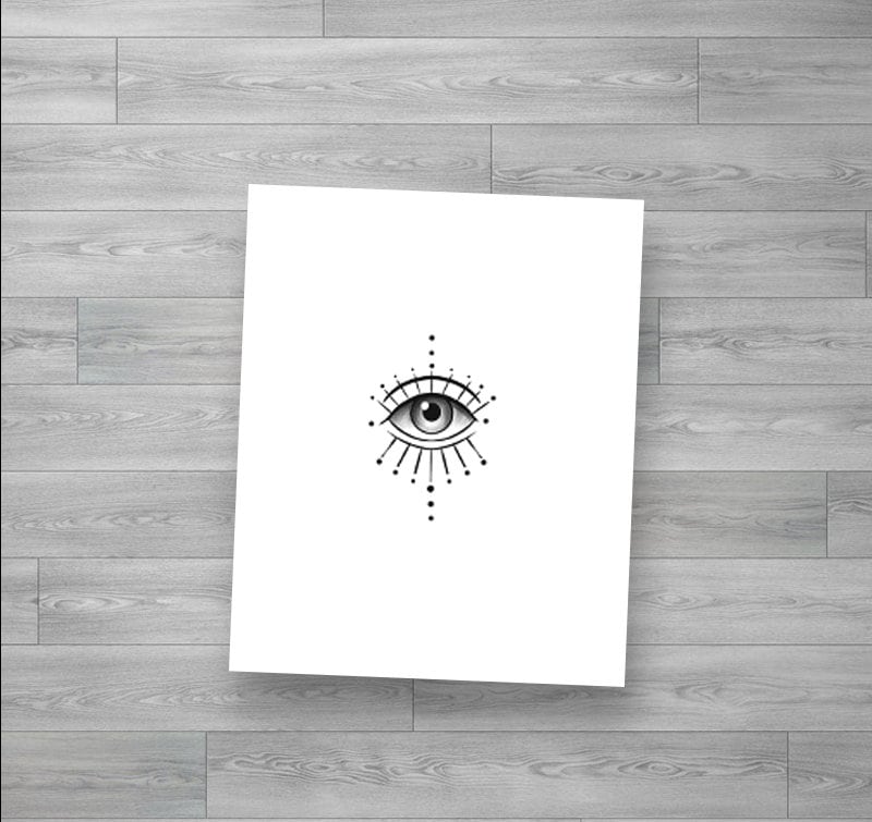 Mini Temporary Tattoo / Eye Tattoo / Beautiful Tattoo - Etsy