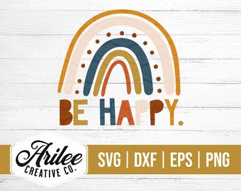 Download Happy Rainbow Svg Etsy