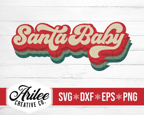 Santa Baby Retro Tee Santa Baby Retro Tee