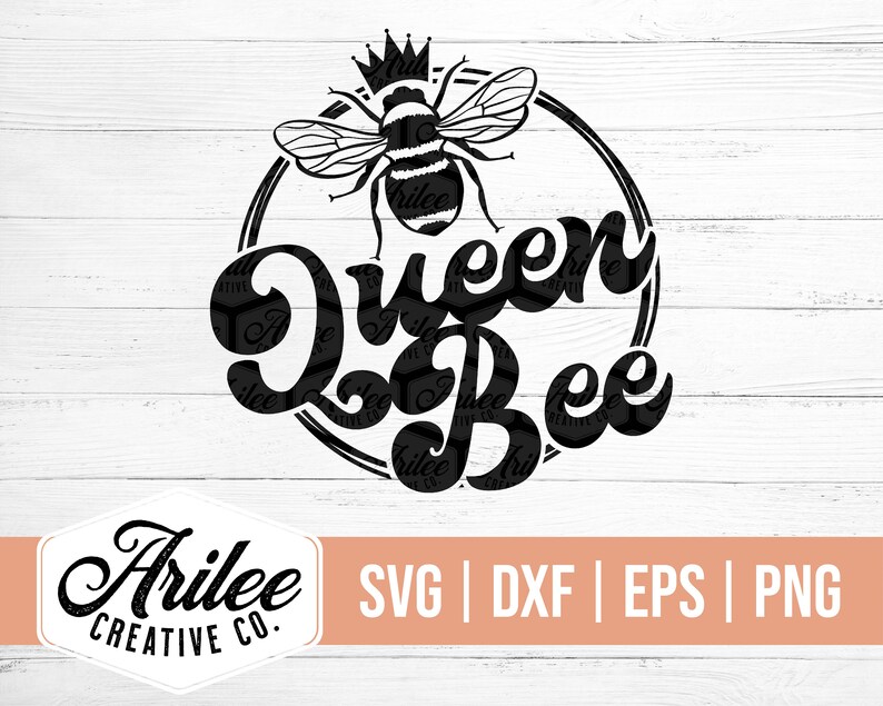 Download Queen Bee SVG Queen Bee DXF Bee SVG Honeybee Svg | Etsy