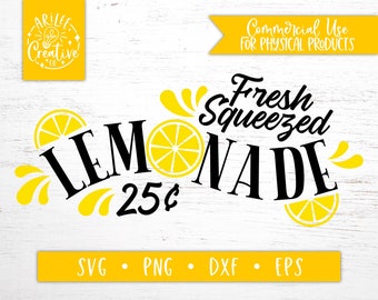 Fresh Squeezed Lemonade SVG - Fresh Lemonade SVG - Lemonade SVG - Freshly Squeezed Lemonade Svg - Lemon Svg - Lemonade Stand Svg Cut File