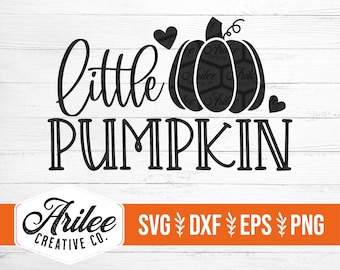 Little Pumpkin SVG - Cute Pumpkin SVG - Baby SVG - Fall Svg for Kids - Fall svg for Cricut and Silhouette - Pumpkin Cut File  Onesie svg