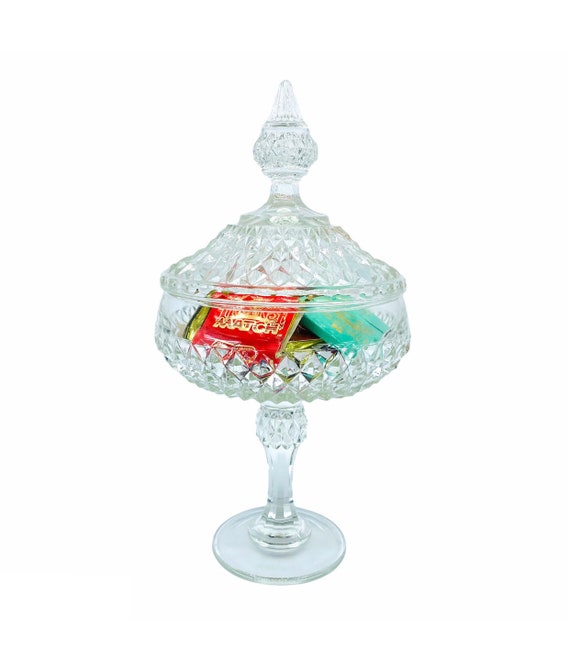 Large Glass Candy Dish / Stasher - image 1