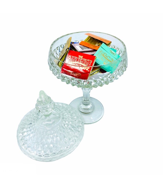 Large Glass Candy Dish / Stasher - image 4
