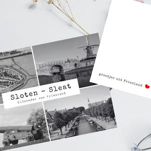 Digital Postcard Mockup - Sloten Friesland | Friese Elfsteden souvenir | Printable Photocard A6 The Netherlands - Digital Download