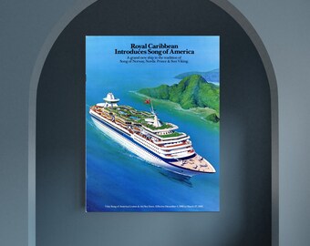 1929年の地中海クルーズのヴィンテージ広告ポスター 7674dfad3358e4a0d946568dc13457