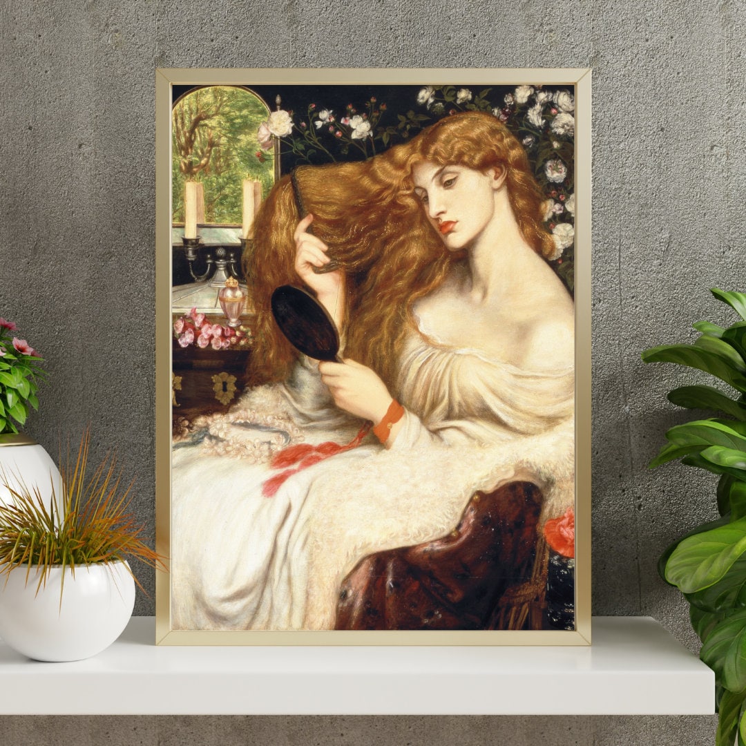 Oil Painting of Lady Lilith by Dante Gabriel Rossett, Poster ...
