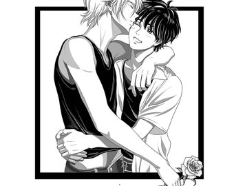 Banana Fish Ash X Eiji B W Etsy