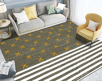 Colorblock Teppich Etsy