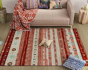 Colorblock Teppich Etsy