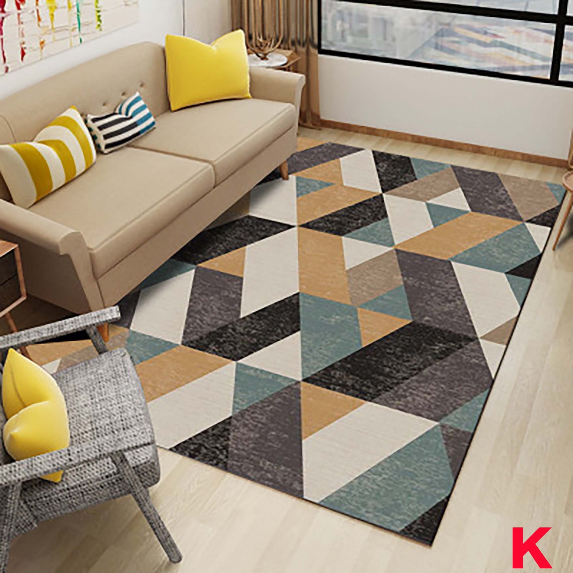 Nordic Simple Living Room CarpetHome Bedroom Carpet Etsy