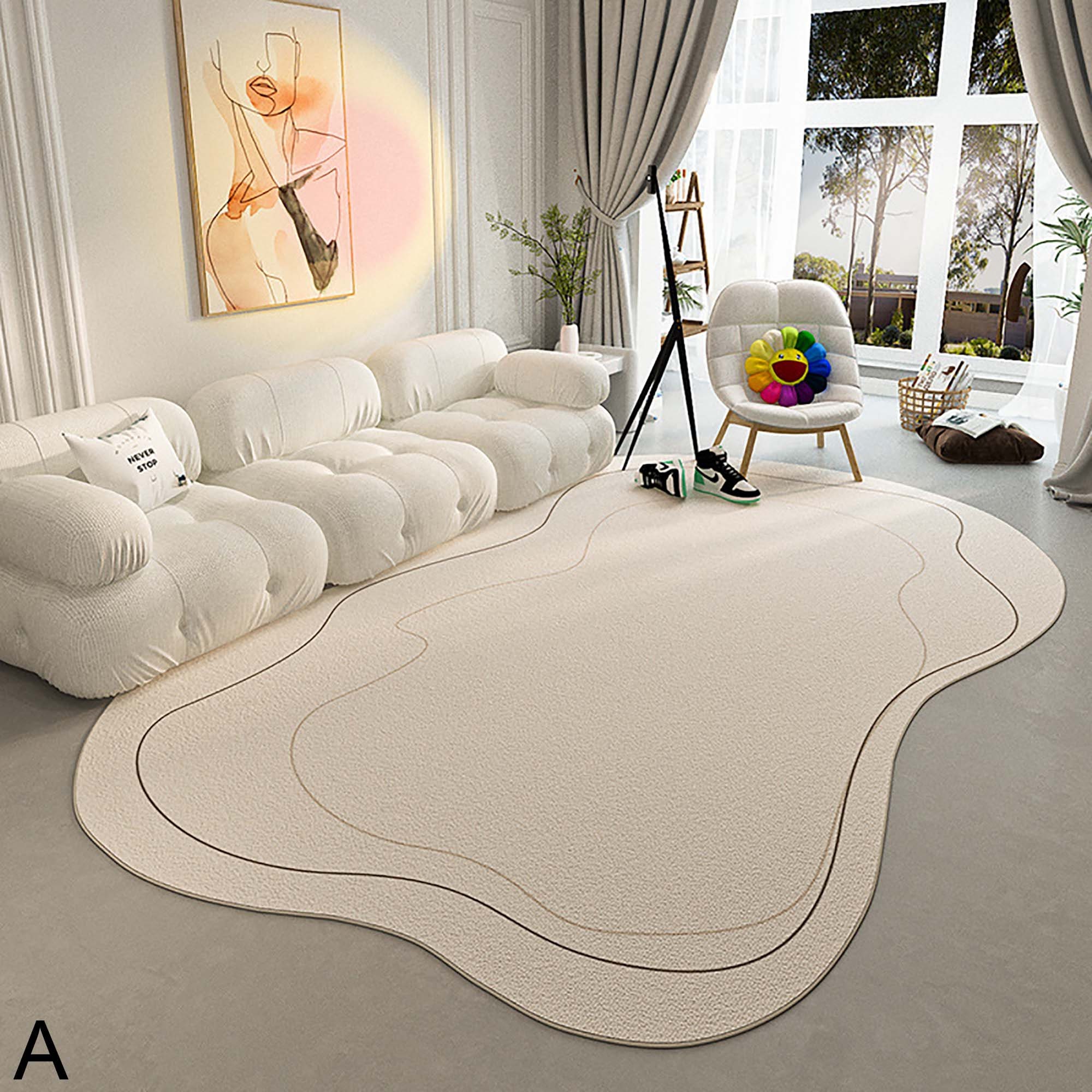 Irregular Shape Carpetsliving Room Coffee Table Carpetssofa Etsy