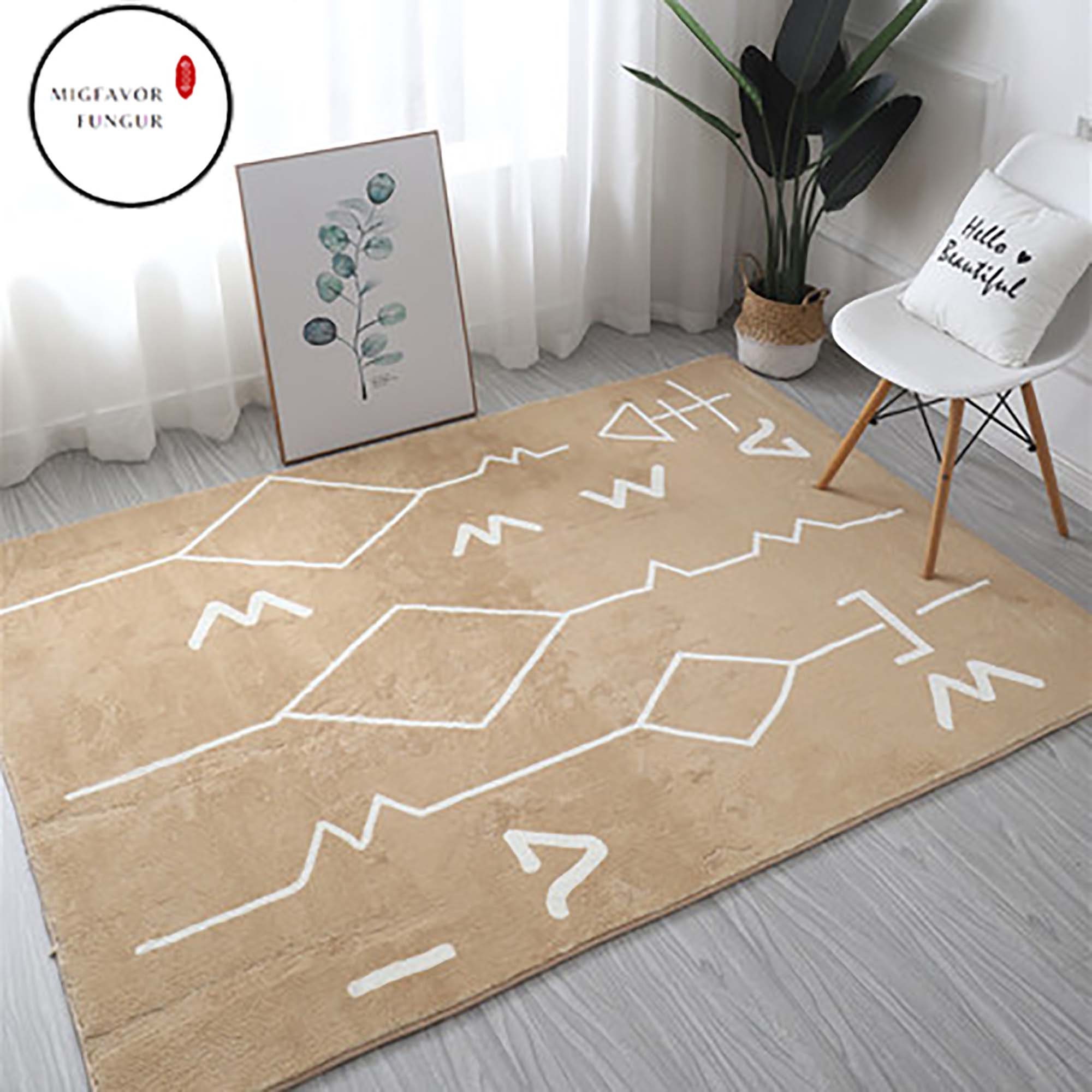 Minimalist Modern Area RugsPersonalized Pattern Printed Etsy