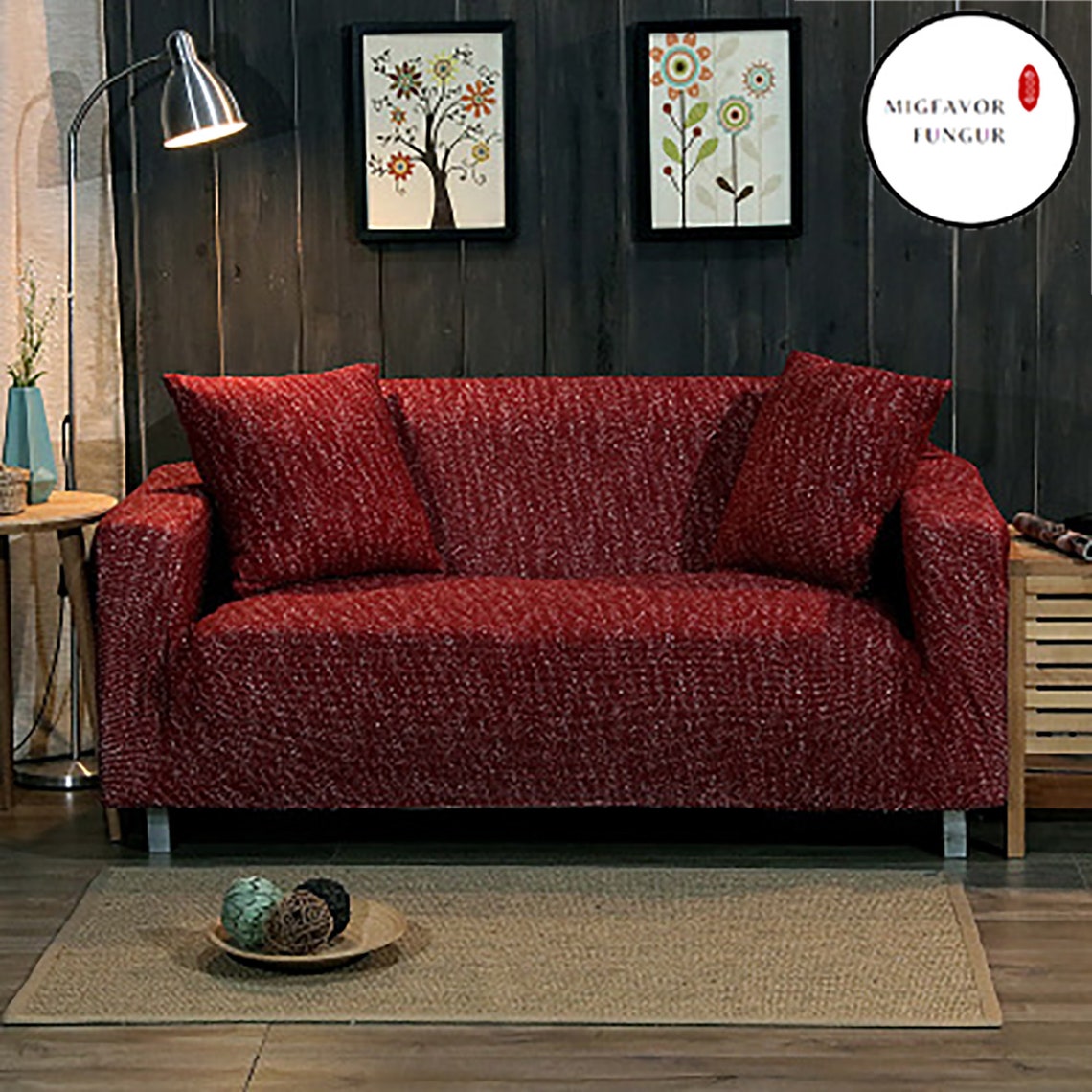 Knitted Stretch Sofa CoversSolid Thicken Sofa Covers for Etsy